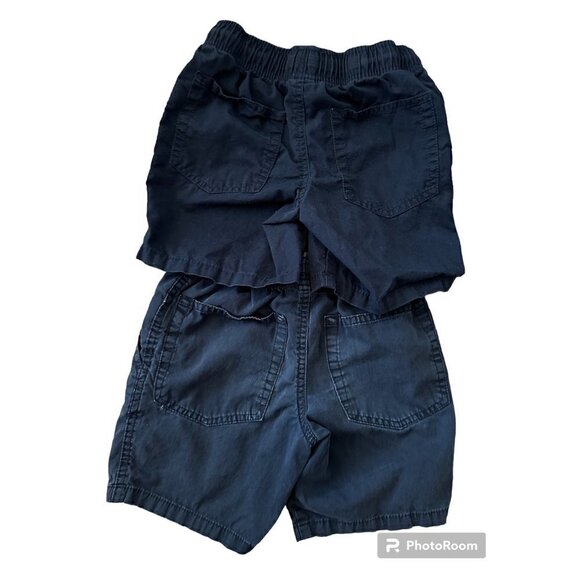 Cat & Jack Navy Blue Shorts size XS 4/5 2 pairs - Picture 2 of 3